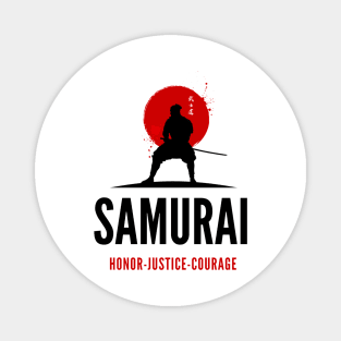 SAMURAI (HONOR - JUSTICE - COURAGE) Magnet